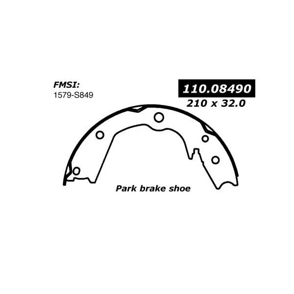 Centric Parts Centric Brake Shoes, 111.08490 111.08490 - main